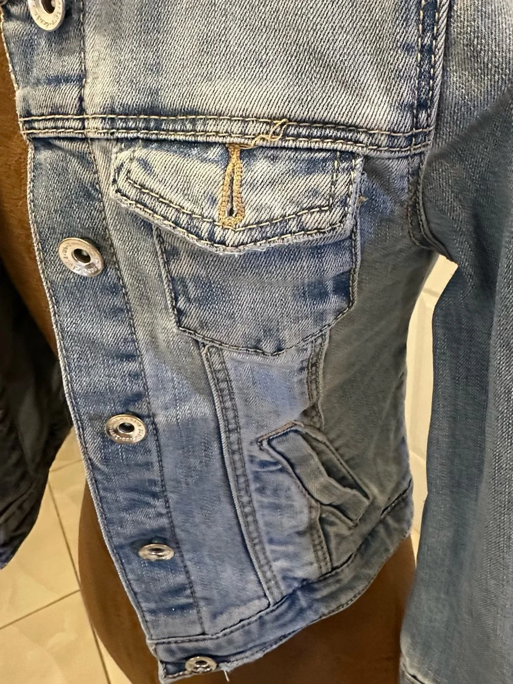 Zara Light Blue Denim Jean Jacket